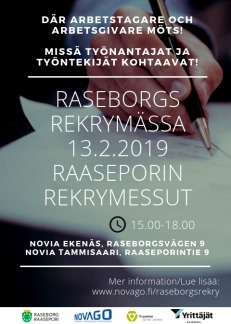 Raseborgs rekrymässa affisch, Raaseporin Rekrymessut juliste 13.2.2019